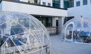 Alto Terrace igloos; Photo Credit: Lauren Witt at Visit Portland