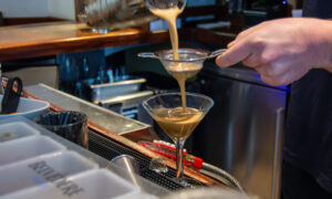 Creating craft cocktail at Salt Yard; Photo Credit: Lauren Witt at Visit Portland