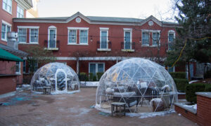 Harbor Bistro Igloos Photo Credit: Lauren Witt at Visit Portland