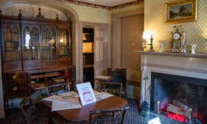 Study room of Longfellow Home; Photo Credit: Lauren Witt at Visit Portland