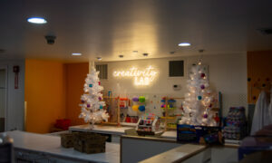 Creative Lab in a toy store; Photo Credit: Lauren Witt at Visit Portland