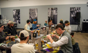 Rising Tide Fly fishing making; Photo Credit: Lauren Witt at Visit Portland