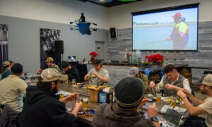 Rising Tide Fly fishing making; Photo Credit: Lauren Witt at Visit Portland