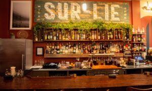 Sur Lie bar and drinks; Photo Credit: Lauren Witt at Visit Portland