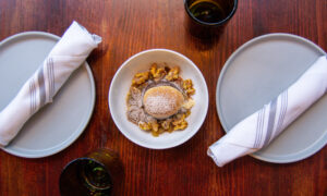 Sur Lie dessert ; Photo Credit: Lauren Witt at Visit Portland