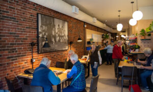 Playing games inside of Another Round; Photo Credit: Lauren Witt at Visit Portland