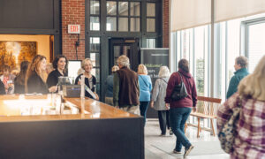 People walking through the Farnsworth Museum; Photo courtesy of the Farnsworth Art Museum