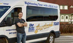 Owner with Real Portland Tour Bus; Photo Credit: Michael Wilson
