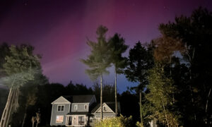 Northern Lights in Maine; Photo Credit: Lauren Witt at Visit Portland