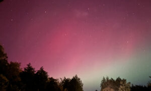 Northern Lights in Maine; Photo Credit: Lauren Witt at Visit Portland