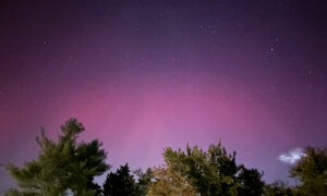 Northern Lights in Maine; Photo Credit: Lauren Witt at Visit Portland