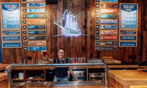 Bartender at Shipyard; Photo Credit: Guided Marketing Services