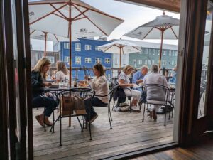 Upstairs Deck Guests. Photo Provided by Boone's Fish House & Oyster Room