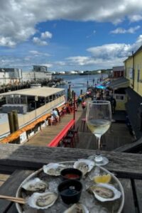 Upstairs Deck. Photo Provided by Boone's Fish House & Oyster Room