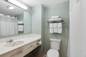 Guest Bathroom. Photo Credit: Ramada by Wyndham Saco/Old Orchard Beach Area