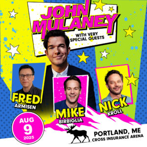 John Mulaney; Photo courtesy of Cross Insurance Arena