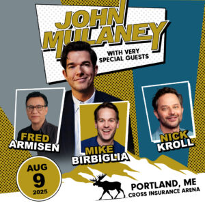 John Mulaney tour; Photo courtesy of Cross Insurance Arena