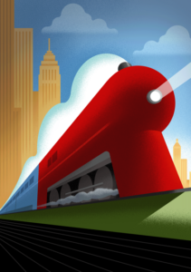 Illustration by Bob Staake courtesy of Maine Historical Society