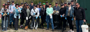 Group photo at clean-up day