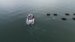 Nauti Sisters Sea Farm Oyster Farm Tour. Photo Credit: Emily Zolo