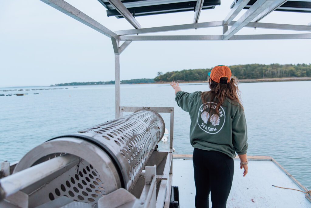 Nauti Sisters Sea Farm Oyster Farm Tour. Photo Credit: Emily Zolo Nauti Sisters Sea Farm Oyster Farm Tour. Photo Credit: Emily Zolo