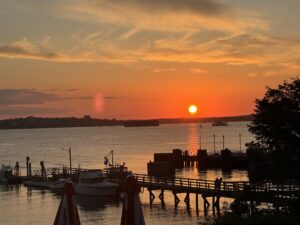 Sunset at Island Lobster Co. Photo Credit: Visit Portland