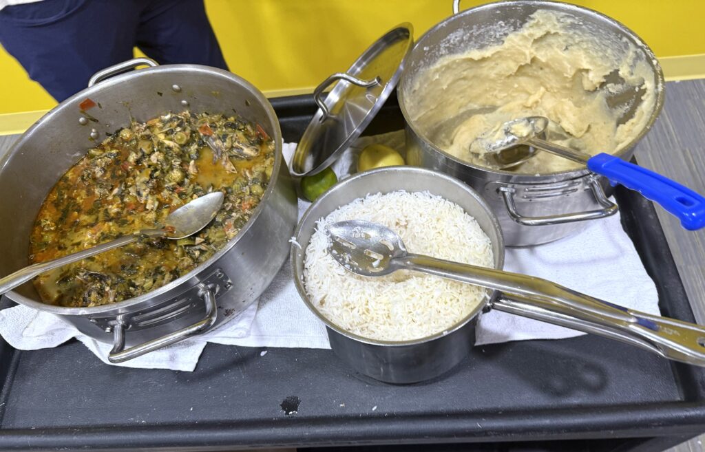 Angolan Cooking Demo. Photo Credit: Kirstie Archambault Angolan Cooking Demo. Photo Credit: Kirstie Archambault