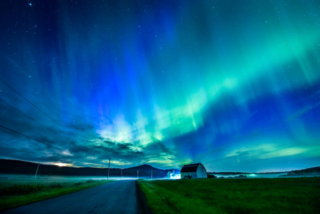 Northern Lights in Aroostook County. Photo Credit: Paul Cyr Northern Lights in Aroostook County. Photo Credit: Paul Cyr
