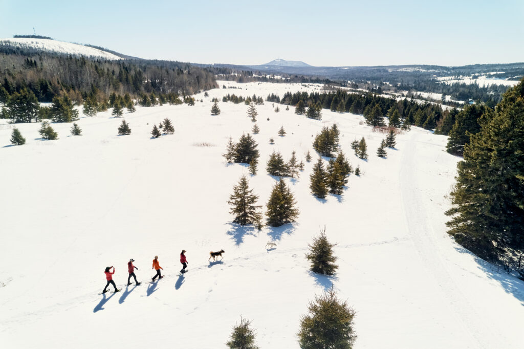 Snowshoeing. Photo Credit: Aroostook County Tourism Snowshoeing. Photo Credit: Aroostook County Tourism