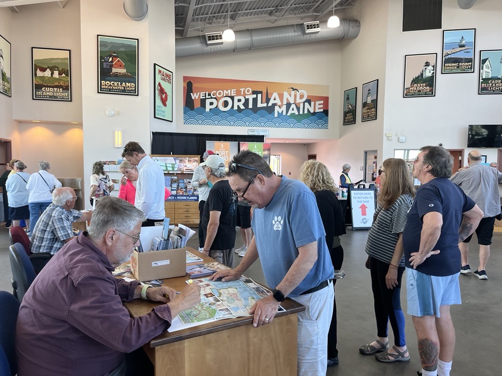 Guests in the Visitor's Center. Photo Credit: Susan Lavigne