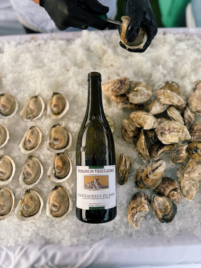 French wine and oysters. Photo provided by Wine Wise Events