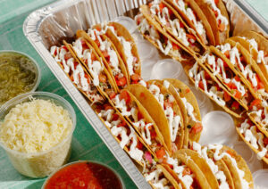 Tray of Tacos. Photo Credit: Mesa Grande Taqueria