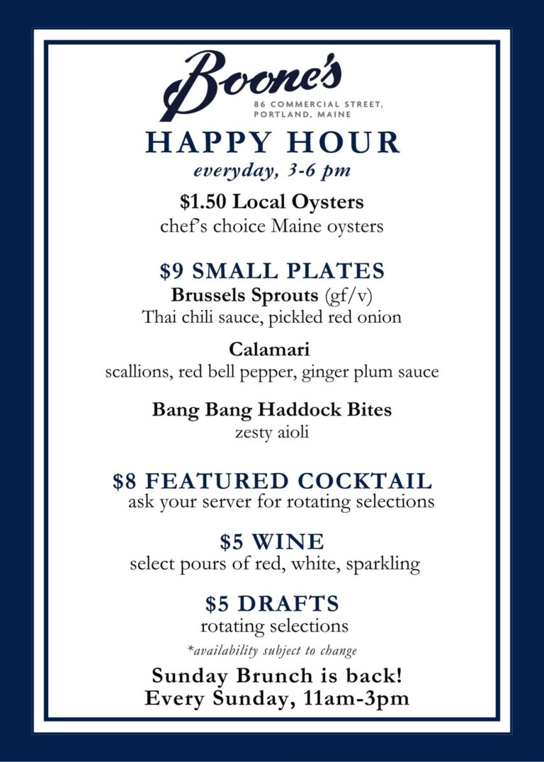 Winter 2025 Happy Hour, photo courtesy of Boone's