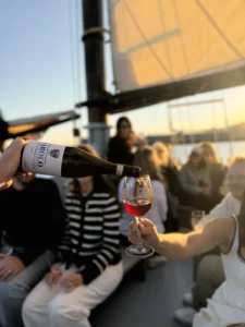 Sunset Wine Sail in Portland, Maine: Nebbiolo. Photo credit: Wine Wise