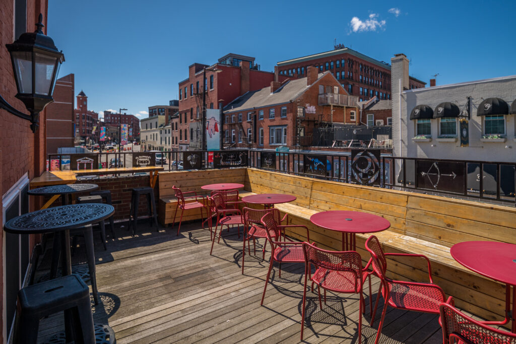 The Downtown Social Outdoor Space. Photo Credit: Peter G. Morneau