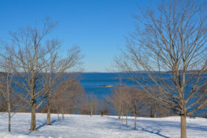 Snowy Eastern Promenade. Photo by: Lauren Witt