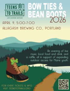 Teens to Trails graphic. Photo provided by Allagash Brewing