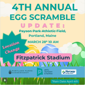 Egg Scramble Poster. Provided by: City of Portland