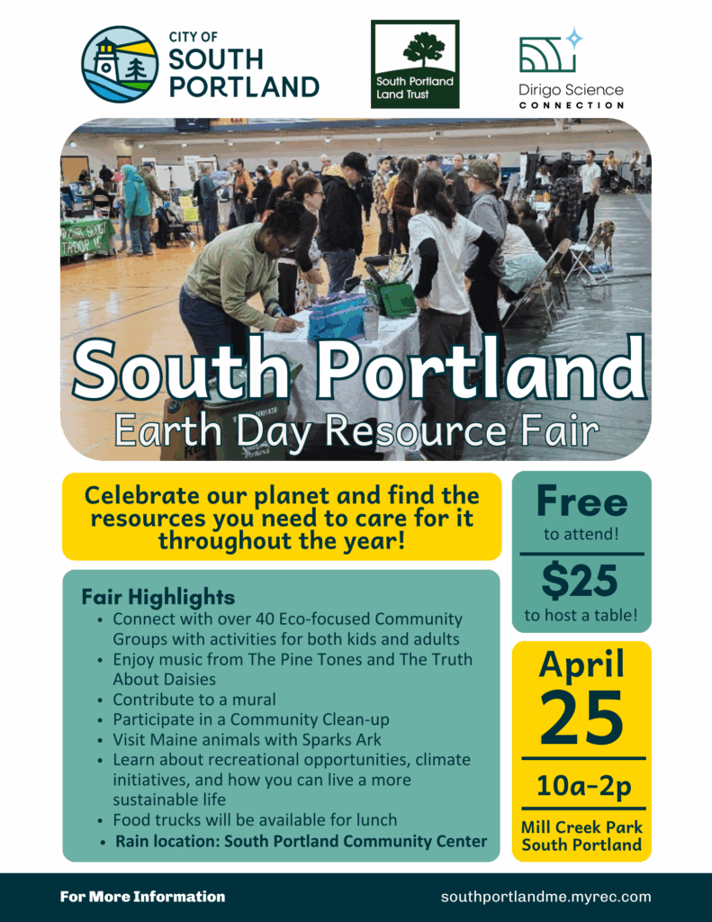 2026 Earth Day Flyer- provided by City of South Portland