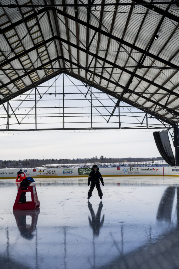 Children Skating at Thompson's Point Rink. Credit: Capshore Photography