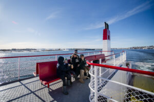 Family on Casco Bay Lines Ferry. Credit: Capshore Photography