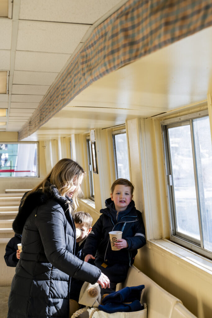 Family on Casco Bay Lines Ferry. Credit: Capshore Photography