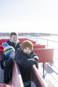 Family on Casco Bay Lines Ferry. Credit: Capshore Photography
