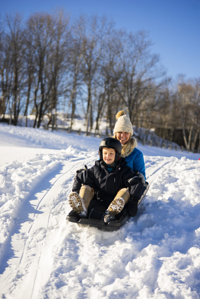 Kids Sledding. Photo credit: Capshore