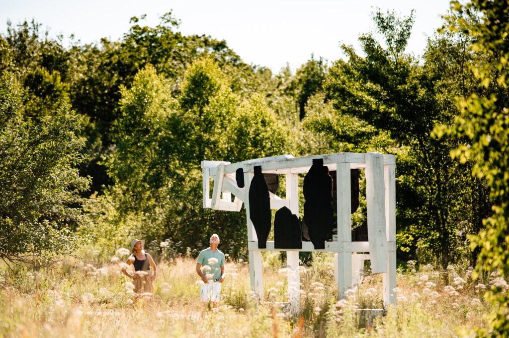 Sculpture at Langlais Art Preserve. Photo Credit: Maine Office of Tourism