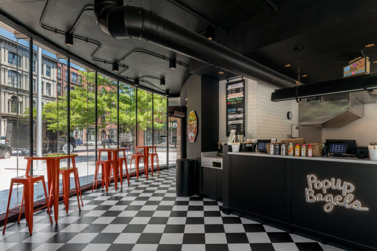 PopUp Bagels Interior. Photo Credit: Peter G. Morneau