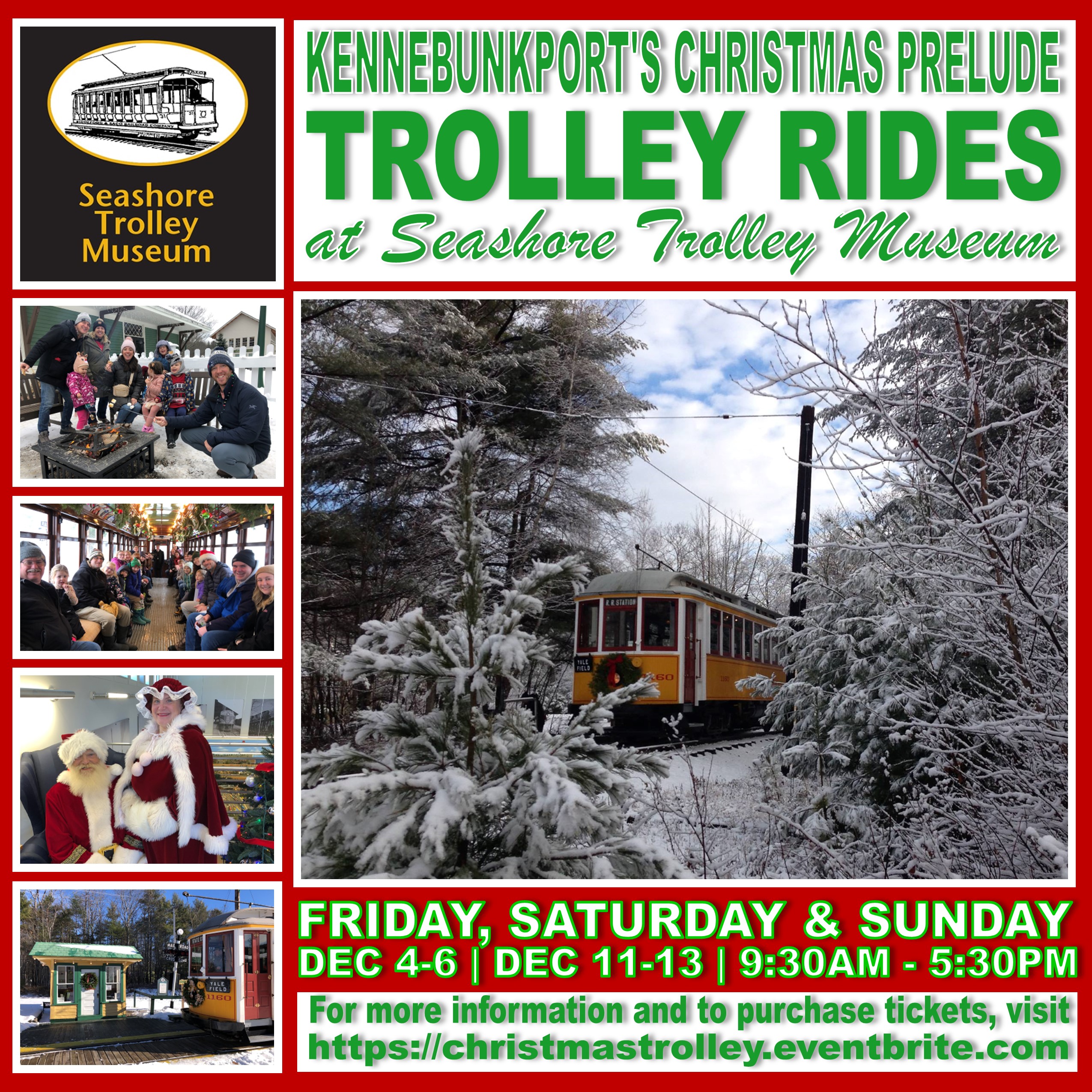 Christmas Prelude Trolley Ride - Photo Credit: Seashore Trolley Museum