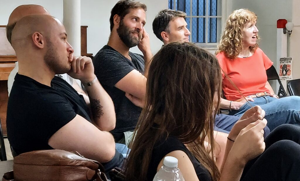 Team Members in Improv Session. Photo Credit: Get Up & Go Improv