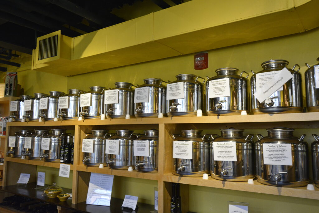 Olive Oil Canisters. Photo credit: Harleigh Gastman 