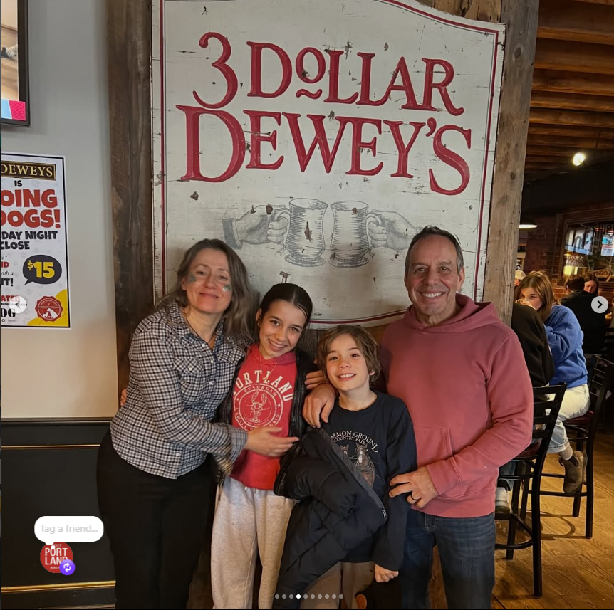 Gregg Daniels and family at $3 Deweys